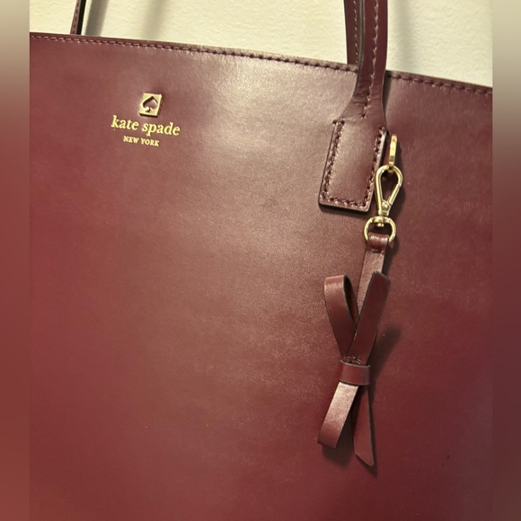 Large Merlot Kate Spade Purse - Picture 14 of 16